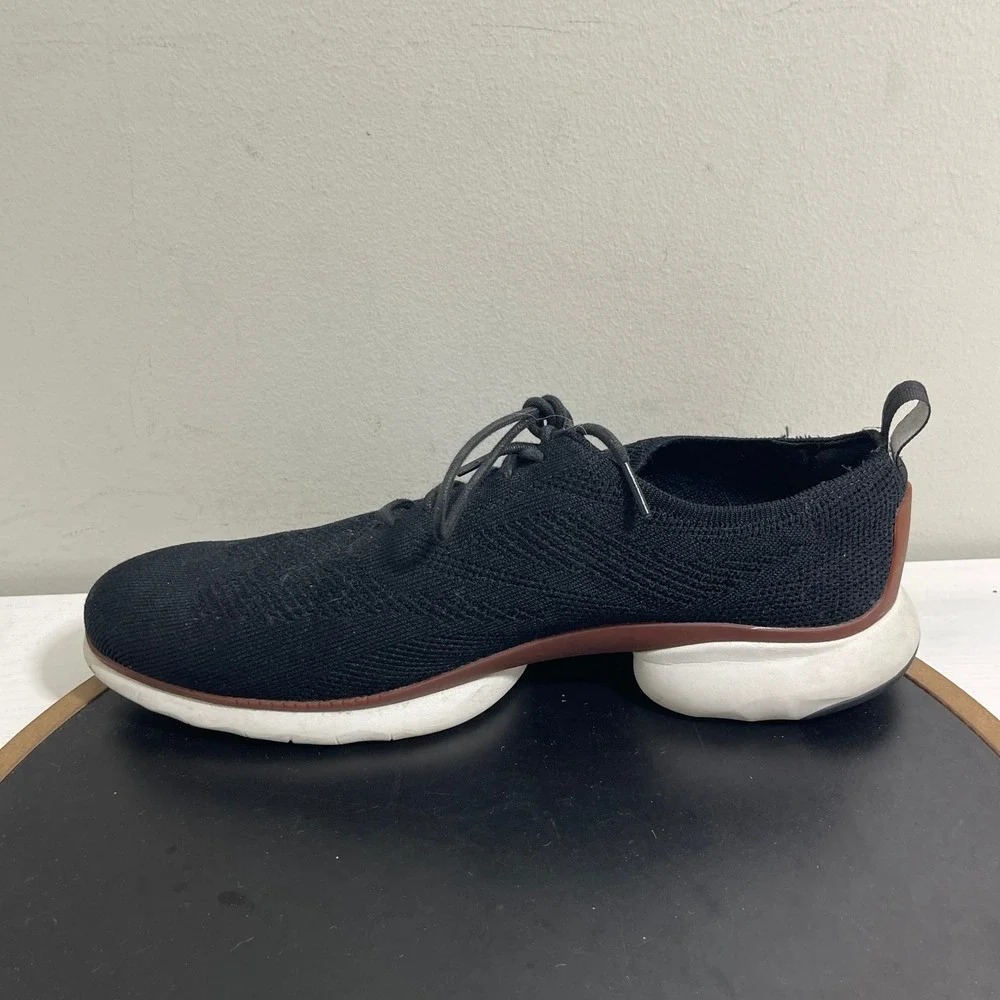 Cole Haan Original Grand Knit Oxford Men 11.5M Black Knit‎ Casual Shoes Casual
